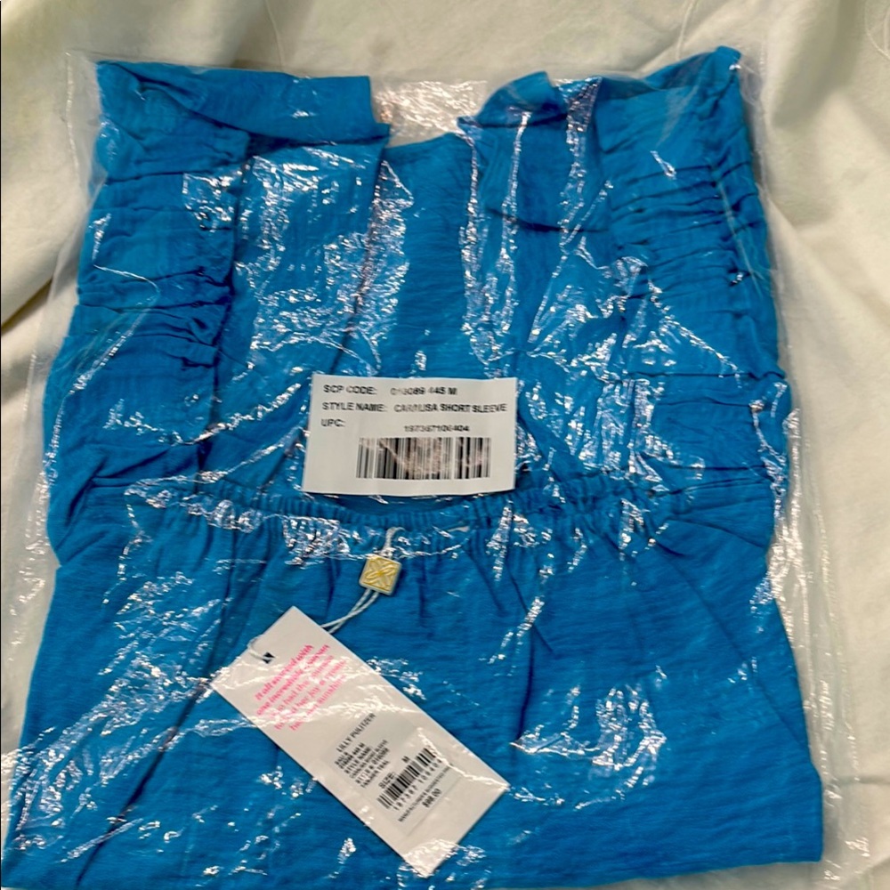 Lilly Pulitzer Caralisa top in Tangier Teal